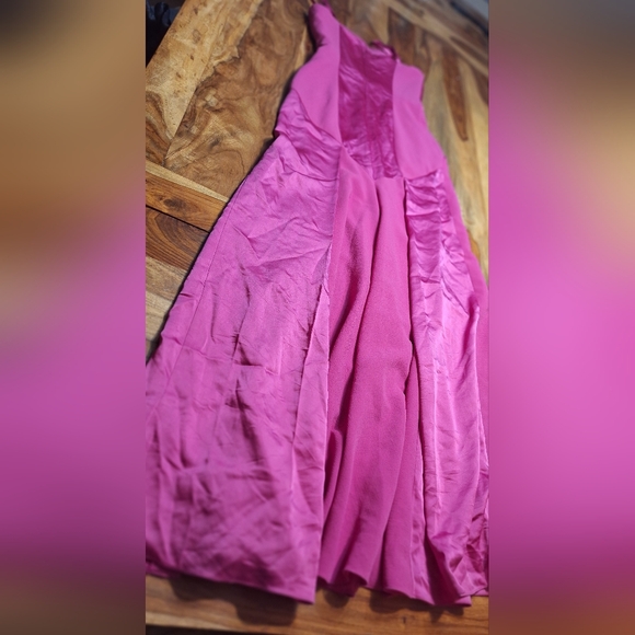 BCBGMaxAzria Claudine Bright Berry Pink Magenta Dress 6 - Picture 5 of 8